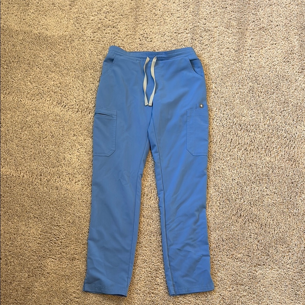 FIGS Cargo Straight Leg Ceil Blue
